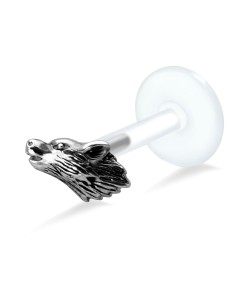 Wolf Face Shaped Labrets Push-in LA-1003